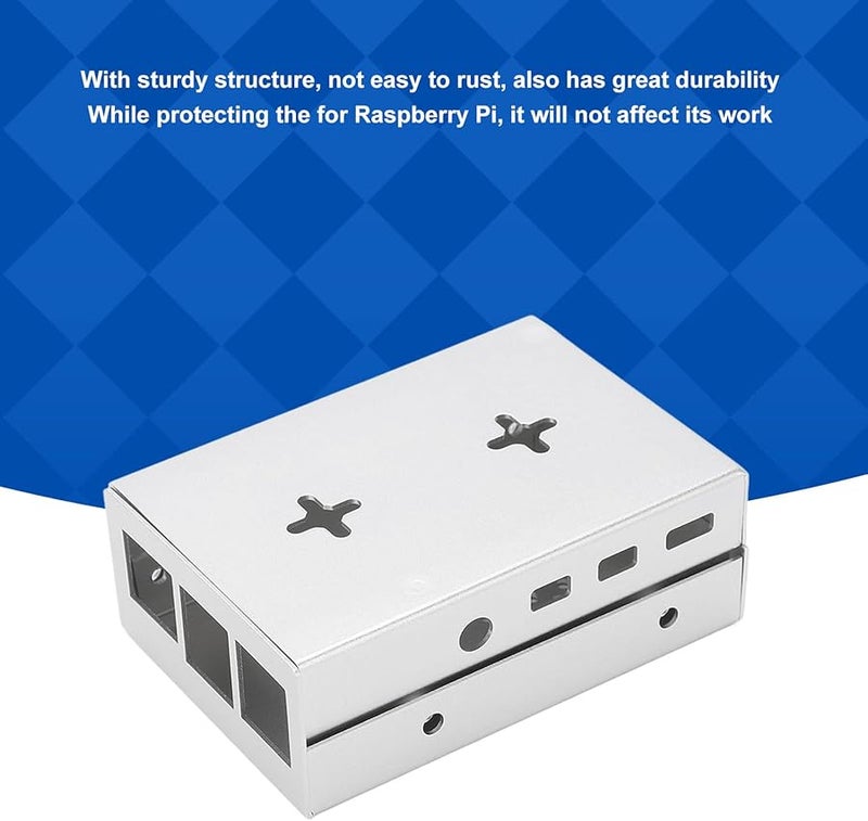 Premium Aluminum Alloy Case For 4B Compact Lightweight Durable Protection Efficient Cooling Heatsink Silver silver - Image 2